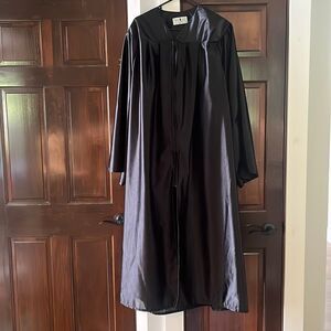 Black Graduation Gown for 6’ 0” to 6’ 2”